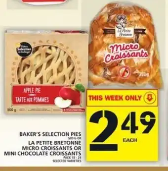 Food Basics Beker's selection pies offer