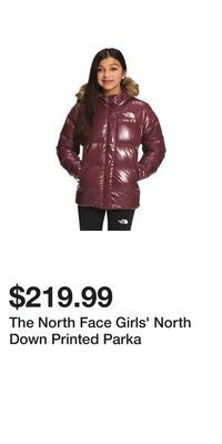 Sport Chek The north face girls' north down printed parka offer