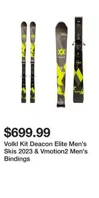 Sport Chek Volkl kit deacon elite men's skis 2023 & vmotion2 men's bindings offer
