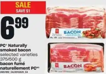 Naturally Smoked Bacon 375/500g