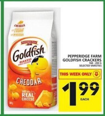 Food Basics Pepperidge farm goldfish crackers offer
