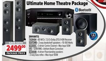 2001 Audio Video Ultimate home theatre package offer