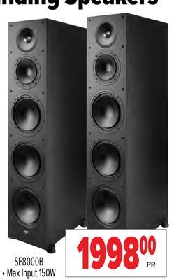 2001 Audio Video Floorstanding speakers offer