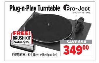 2001 Audio Video Plug-n-play turntable offer