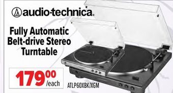 2001 Audio Video Audio-technica fully automatic belt-drive stereo turntable offer