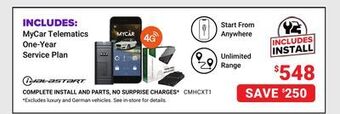Visions Electronics Idatastart all-in-one remote starter with telematics offer