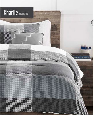 The Brick Charlie 3-piece twin comforter set offer