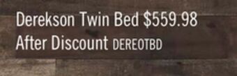 The Brick Derekson twin bed offer