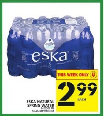 Food Basics Eska natural spring water offer