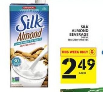 Food Basics Silk almond beverage offer