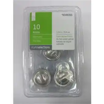 Lowe's Style selections round cabinet knob (satin nickel) (10 pack) offer