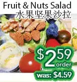 Ample Food Market Fruit & nuts salad offer