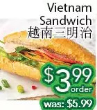 Ample Food Market Vietnam sandwich offer
