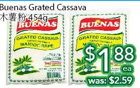 Ample Food Market Buenas grated cassava offer