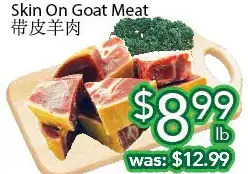 Ample Food Market Skin on goat meat offer