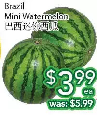 Ample Food Market Brazil mini watermelon offer