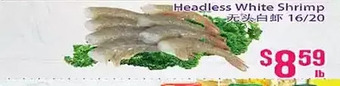 Grant's Foodmart Headless white shrimp offer