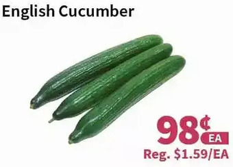 Blue Sky Supermarket English cucumber offer