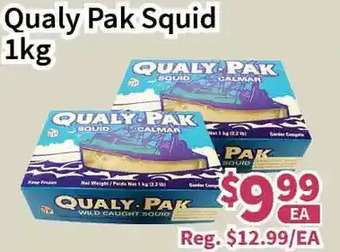 Blue Sky Supermarket Qualy pak squid offer