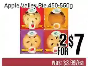 Nations Fresh Foods Apple valley pie offer