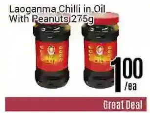 Nations Fresh Foods Laoganma chilli in oil with peanuts offer