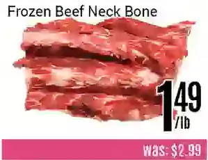 Nations Fresh Foods Frozen beef neck bone offer