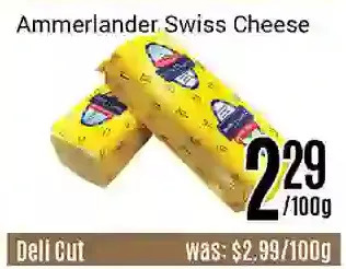 Nations Fresh Foods Ammerlander swiss cheese offer