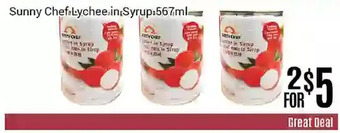 Nations Fresh Foods Sunny chef lychee in syrup offer