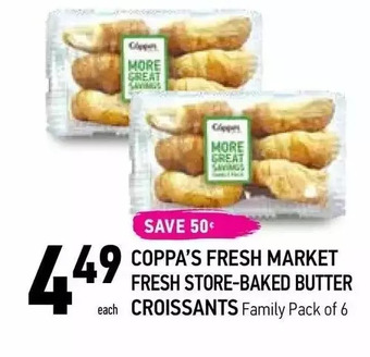 Coppa's Fresh Market Coppa's fresh market fresh store-baked butter croissants offer