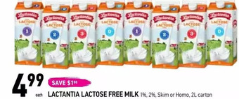 Coppa's Fresh Market Lactantia lactose free milk offer