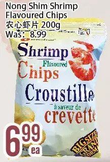 Bestco Food Mart Nong shim shrimp flavoured chips offer