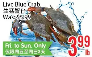 Bestco Food Mart Live blue crab offer