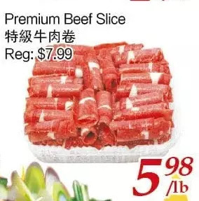 Tone Tai Supermarket Premium beef slice offer