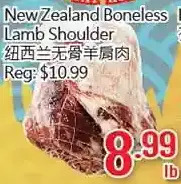 Hong Tai Supermarket New zealand boneless lamb shoulder offer