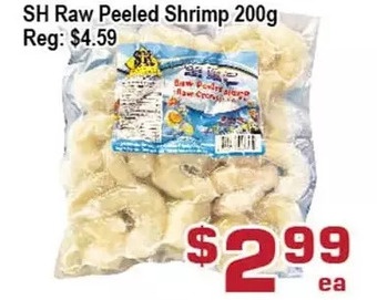 Top Food Supermarket Sh raw peeled shrimp offer