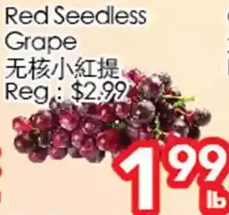 Superking Supermarket Red seedless grape offer