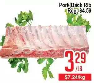 Pork back ribs