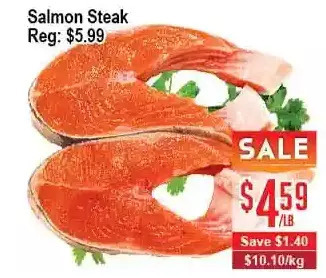 Skyland Foodmart Salmon steak offer