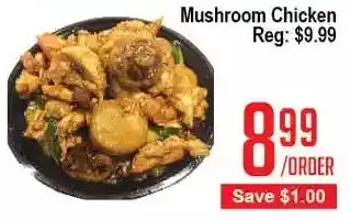 Skyland Foodmart Mushroom chicken offer