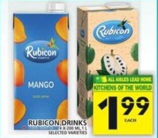 Food Basics Rubicon drinks offer