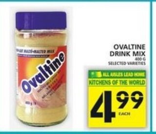 Food Basics Ovaltine drink mix offer