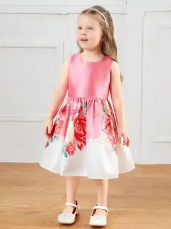 SheIn Shein toddler girls floral print sleeveless party dress offer