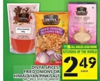 Food Basics Divya spices, fried onions offer