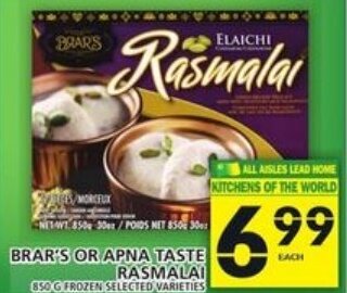 Food Basics Brar's or apna taste rasmalai offer