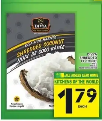 Food Basics Divya shredded coconut offer