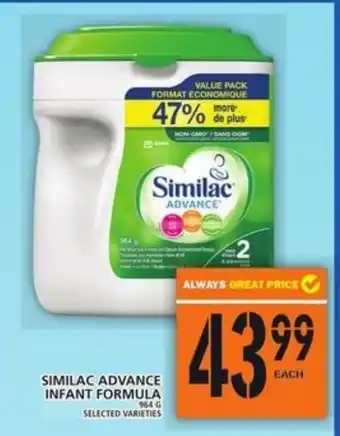 Food Basics Similac advance infant formula offer