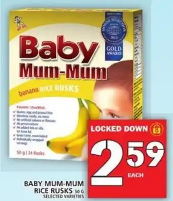 Food Basics Baby mum-mum rice rusks offer