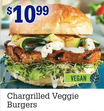 M & M Food Market Chargrilled veffie burgers offer