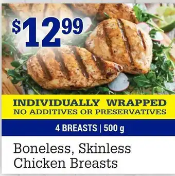 M & M Food Market Boneless, skinless chicekn breasts offer