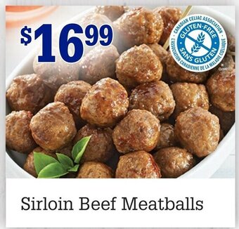 M & M Food Market Sirloin beef meatballs offer